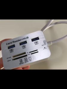 Bộ Chia USB 3.0 Tích Hợp Đầu Đọc Thẻ Nhớ Micro SD TF Bộ Chuyển Đổi USB Dock Mở Rộng Sạc Cho PC Chuột Điện Thoại Máy Tính Bảng