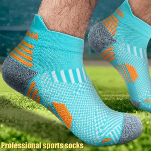 Summer Fast Drying Breathable Running Sock for Men Women Sports Fitness Thickened Cushioned Anti-slip Short Tube Low Cut Boat Ankle Socks