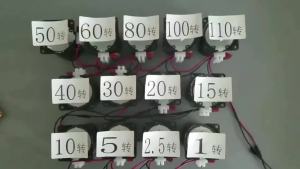 220V AC 14W Gear Motor 60KTYZ Permanent Magnetic Synchronism Motor 2.5RPM to 60RPM