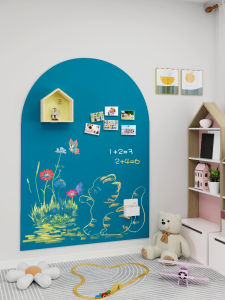 Magnetic Blackboard Wall Stickers Dual Layer Single Arch Design Childrens Home Use Graffiti Writing Board Erasable Magnetic Whiteboard
