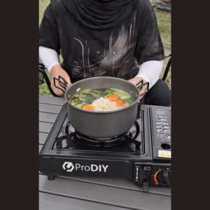 Mini Stove Portable Gas Stove Outdoor Camping Picnic Cooktop Gas Burner Butane Gas BBQ Masak dapur Gas Mini BDZ 155-A