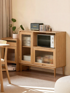 WEISHA | Solid Wood Oak Sideboard for Living Room