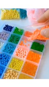 1500pcs/box Magic Water Beads Mainan Edukasi Manik Manik DIY Kit Mainan 10 Warna 1000 Pcs/15 Warna 1500 Pcs