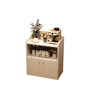 Creamy Style Entrance Hall Storage Cabinet Living Room Wall Mounted Multi Functional Living Room Tea Table Sideboard