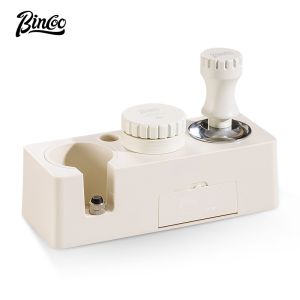 BINCOO Coffee Tamper Set Distributor Portafilter Storage Set with Tamper BaseDispenser Hammer Coffee Equipment Storage Tool Set 51MM/58MM