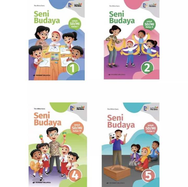 SENI BUDAYA KURIKULUM MERDEKA SD KELAS 1 2 3 4 5 6 ERLANGGAA | Lazada ...