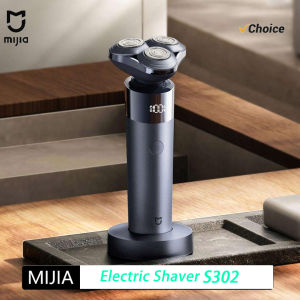 MIJIA | MIJIA S302 Electric Shaver Mens Beard Trimmer Machine Shaving Portable Flex Razor IPX7 Washable Dry Wet Machine Shaving CN