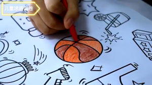 3M Kids Graffiti Scroll Coloring Paper Roll DIY Educational Toy Color Filling Art Set for Children