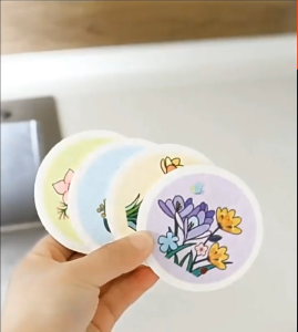 [1 piece] Natural Wood Pulp Cotton Dish washing Sponge/ Compressed Wood Pulp Cotton Sponge /kitchen Cleaning Sponges