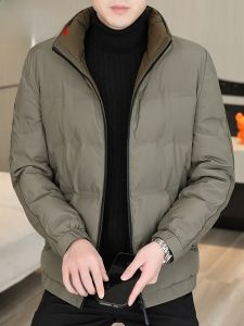 HENGYUANXIANG | Winter Thickened Down Jacket Mens Warm Cold-resistant Stand Collar Coat Middle-aged Dad Winter Clothes Yongfuxiang New 2025