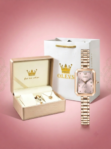 OLEVS | Small Square Luxurious Advanced Watch