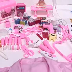 🎉Ready Stock🎉39 pc Doctor play set for kids medical tools dentist Pretend play set医生玩具