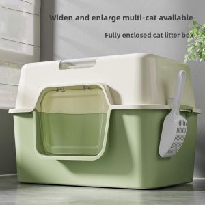 MONLEYTA | Extra Large Open-Top Cat Litter Box Anti-Splash Odor Control Cat Toilet Manleyta Brand Pet Supplies 36x37x50cm Size