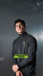 Lockerwear Kaos Jaket Lengan Panjang Baju Olahraga Pria Windbreaker Long Sleeve Sport Dry Fit Running Jogging Lari Gym Fitness Workout