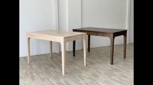 Gf Lux 4ft/120cm solid rubber wood dining table/ meja makan/ dining table