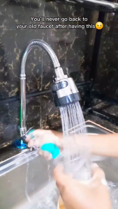 Pelise Faucets Kitchen Sink Faucet 360°Flexible Rotary Faucet Stainless Set AH-040C With Spray Single Cold Water Faucet