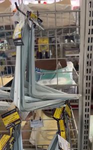 ฉากรับชั้น (แพ็ก 2 ชิ้น) สีขาว