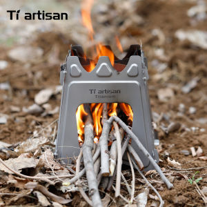Tiartisan | Portable Windproof Titanium Charcoal Camp Stove