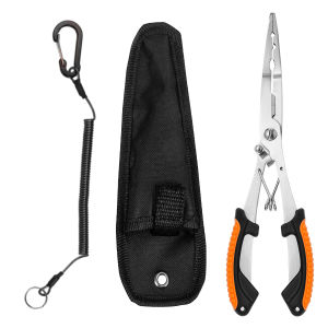 Stainless Steel Fishing Pliers Multi-Functional Braided Line Scissors Crimping Pliers Fish Hook Remover Fishing Tackle Tools