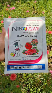 [VTNN TIEN KHOA] Thuốc trừ bệnh sương mai dưa hấu Niko 72WP phòng trừ nấm bệnh gây hại cây trồng gói 100gram