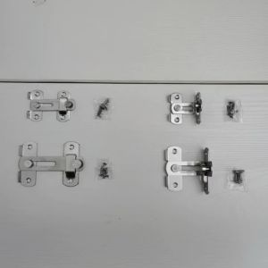 Door Lock Guard Latch Bolt 90°/180° Stainless Steel Toggle Latch Sliding Barn Door Lock Wine Cabinet Closet Right Angle Lock