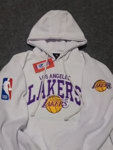 Sweater Hoodie NBA Lakers Full Bordir Grey Pria Wanita Premium Distro Full Tag & Label High Quality