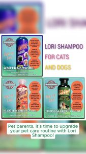 Lori Shampoo For Pets 250mL (Tropical Sentry Bloom & Shine For Pets Amitraz For Medium & Large Dogs) Lori Dog Shampoo