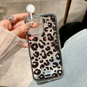 2 in 1 Candy Color Leopard Phone Case For iPhone 16 Pro Max 13 11 17 15 14 12 17 Air 17promax Soft TPU Transparent Funda Cover