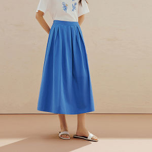 INMAN | Slimming Accordion Waist Autumn Early New Arrival Skirt For Women