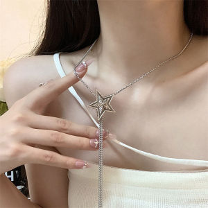 【♡Lovely girls house♡】Vintage Punk Star Choker Adjustable Womens Neck Chain Jewelry Silver Star Pendant Necklace