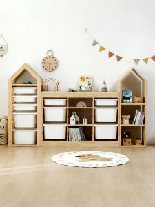 XIAOHUAMEIMEI | Real Wood Child Storage Cabinet Drawers