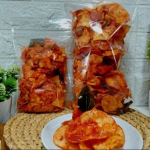 Keripik Singkong Balado Pedas Manis 250grm