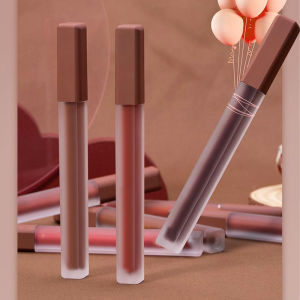 Pink Matte Velvet Glaze Not Fade Waterproof Long Lasting Lip Mud Lipstick