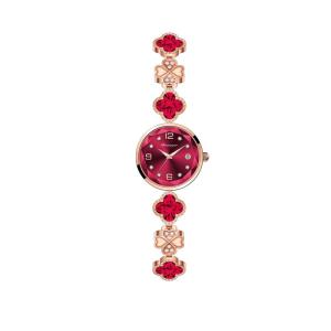 Luxurious Four-leaf Clover Watch Women's Bracelet Embedded Diamond Waterproof Fashionable Elegant New Model BONARGER Quartz Movement