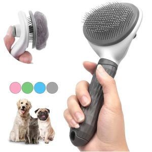 Xuderong Pet Dog Brush Cat Comb Self Cleaning Pet Hair Remover Brush For Dogs Cats Grooming Tools Pets Dematting Comb Dogs Accessories