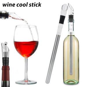 Wine Bottle Cooling Cooler Ice Chill Rod Stick Stainless Steel Aerator Pourer Stopper Beer Beverage Frozen Stick Bar Accessories