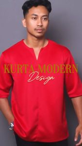 Kurta Premium Scuba Lelaki – Stylish Modern Design (320gsm)