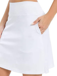 CJLINDF | Extra Long Tennis Golf Skirt Quick Dry A-Line Midi Skirt