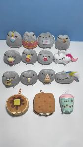 Pusheen Cat Gray Cat Stuffed Plush Toy Hamburger Cat Doll Gift for Kids