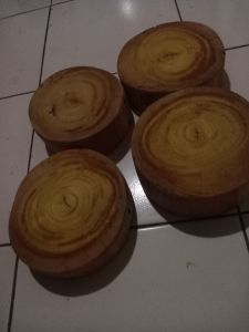 Talenan bulat kayu nangka Asli L=18-35CM T=5-8 CM