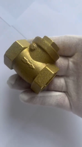 1 Pc Female Thread Brass Non-return Swing Check Valve Prevent Water Backflow