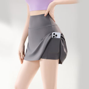 ASran | Waist-Shaping A-Line Skirt Anti-Peek Tennis Pleated Skirt