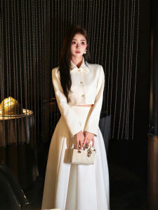 XUECAIQI | French Style Premium Feel Female Blazer and Slim Skirt Set
