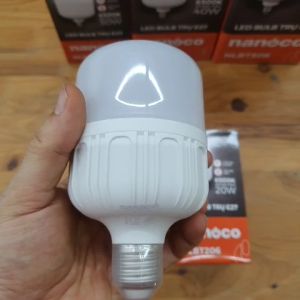 Bóng LED Bulb Trụ E27 Nanoco 20W 30W 40W 50W - hàng chính hãng