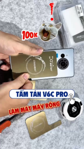 Tấm đồng tản nhiệt từ tính có lõi ống chất lỏng dẫn nhiệt hiệu suất cao V6C Pro dùng cho điện thoại di động quạt tản nhiệt sò lạnh