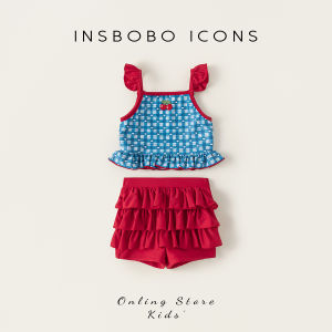 insbobo | Bộ Đồ Bơi Tách rời Không Tay Cho Bé Gái