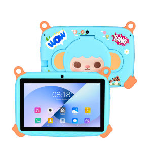 BDF | 2026 Hot Sales 7 Inch Cartoon Kids Tablets Quad Core Android 13.0 System 4GB+64GB Memory WiFi Bluetooth Type-C Tablet 4000mAh