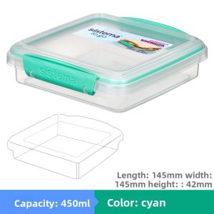 Sistema | Compartmentalized Small Lunch Box Portable and Transparent