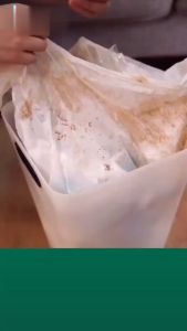 kantong plastik sampah tali serut roll isi 15 (45x50cm) serbaguna