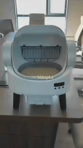 Self Cleaning Cat Litter Box Open-Top Automatic Robot Litter Box for Multiple Cats with App Control Safety Sensors Protection Includes Liners Digital Screen Washable Sifter &Cat Pedal